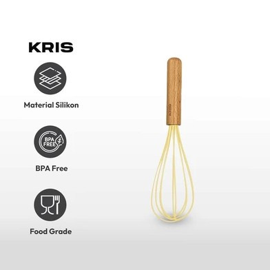 

Kris 22.8 Cm Pengocok Adonan Silikon Mini warna Krem Beige