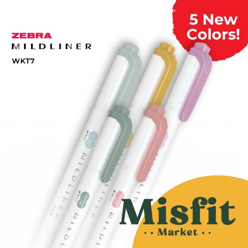 

ZEBRA MILDLINER WKT7 Double-Sided Highlighter - Fine / Bold Midliner