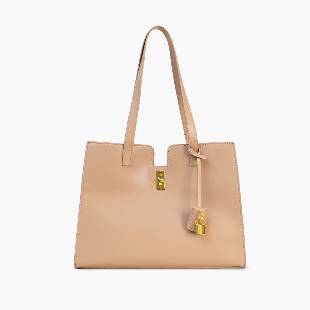 Queensland Buckled Tote Bag tas Bahu Wanita I31000113Q Cokelat