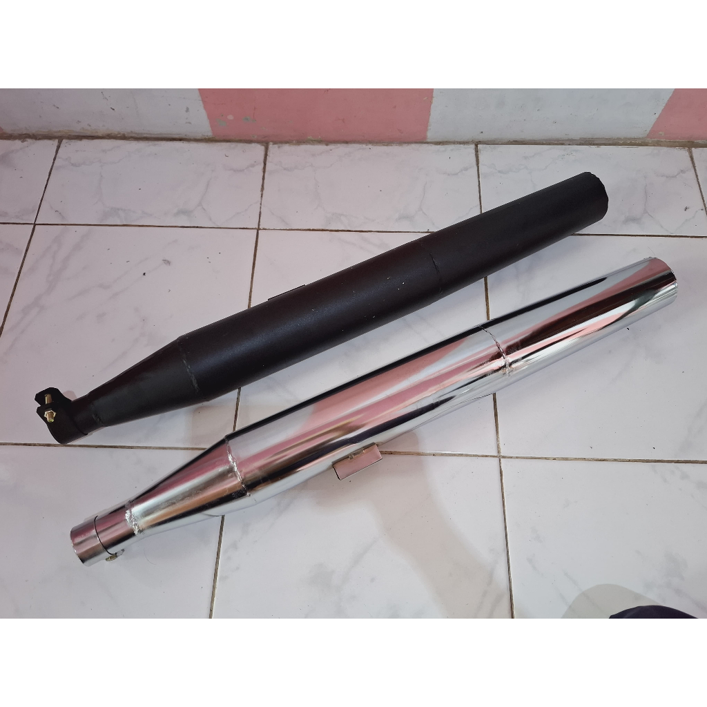 Knalpot Motor Custom Harley Davidson PNP Tiger Thunder Megapro Scorpio Caferacer Bobber Spotster Jap