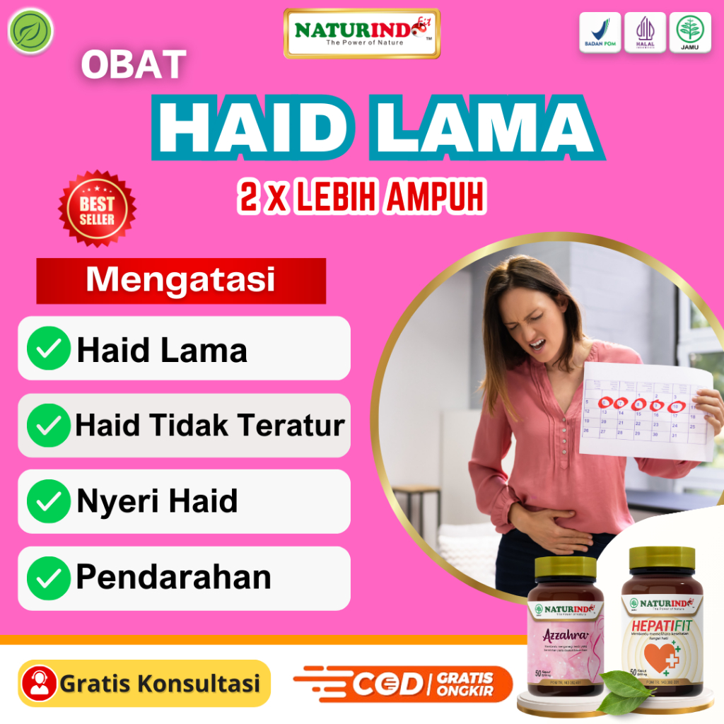 Obat Haid Lama Berkepanjangan Tidak Teratur Gangguan Hormon  Nyeri Haid Herbal Ampuh