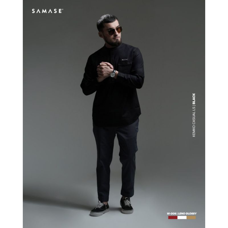 Samase Kemko Casual W006 Kemeja koko pria