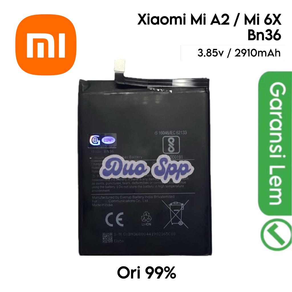 Baterai BN36 / BN-36 / Xiaomi Mi A2 / Mi 6X / MiA2 / Mi6X / M1804D2SG / M1804D2SI - Batu Batre Batra