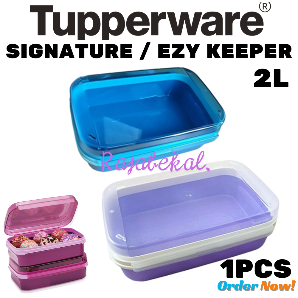 PROMO TUPPERWARE EZY KEEPER ECER 1PCS 2L SIGNATURE RECTANGULAR