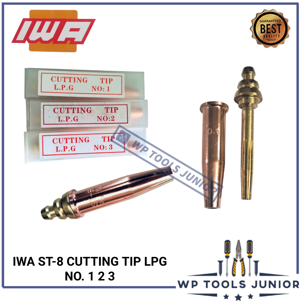 IWA MATA BLANDER ST-8 NO.1 NO.2 NO.3 NOZZLE BLENDER LAS POTONG STRONG 8 CUTTING TIP LPG NO 1 2 3 ST8