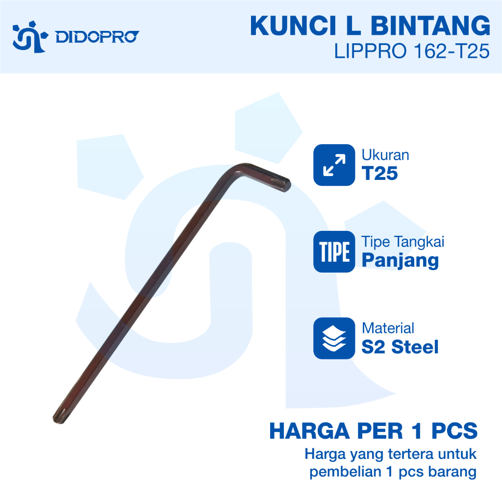 kunci L T25 lippro bintang panjang