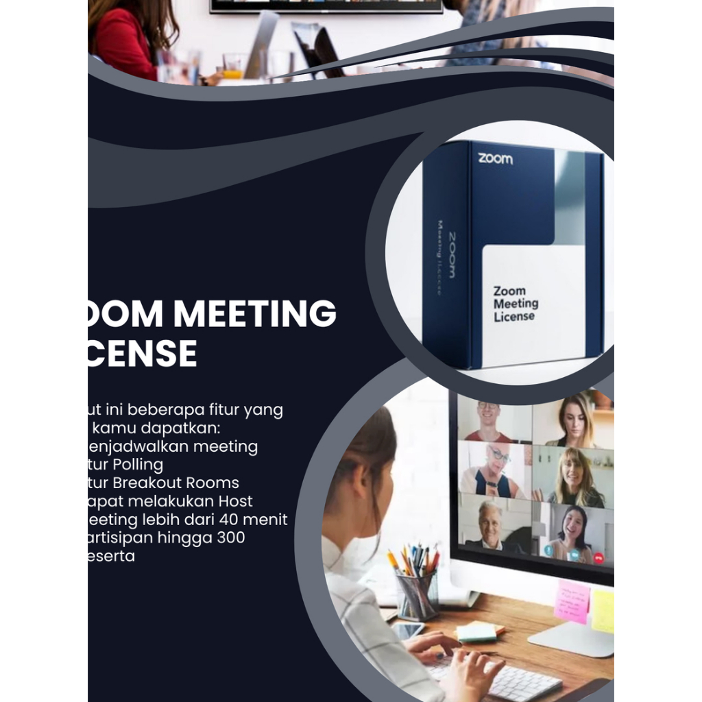 Lisensi Zoom Meeting Pro ORIGINAL 1 Minggu