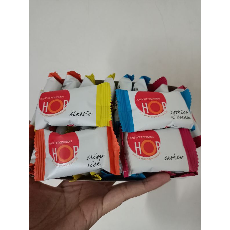 

HOP HOUSE OF POLVORON COOKIES UBE/CREAM /CLASSIC/CRISPY RICE/CASHEW (ECER 1PCS)