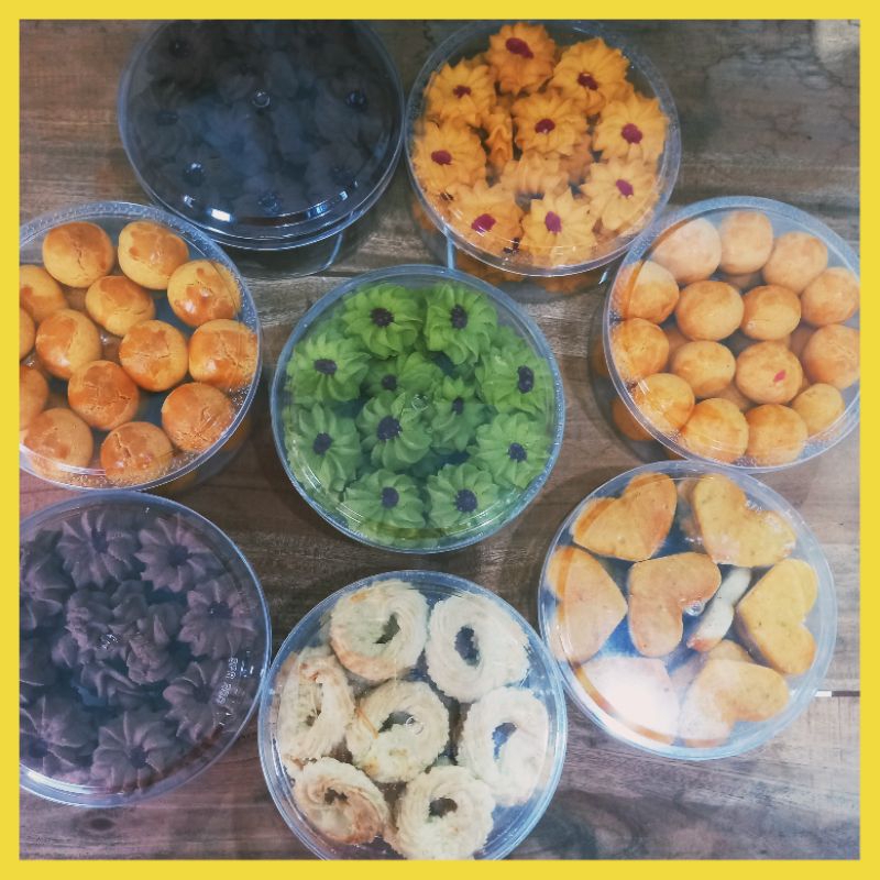 

Kue Nastar Putri Salju Sagu semprit dll Aneka kue Hari Raya 200gr