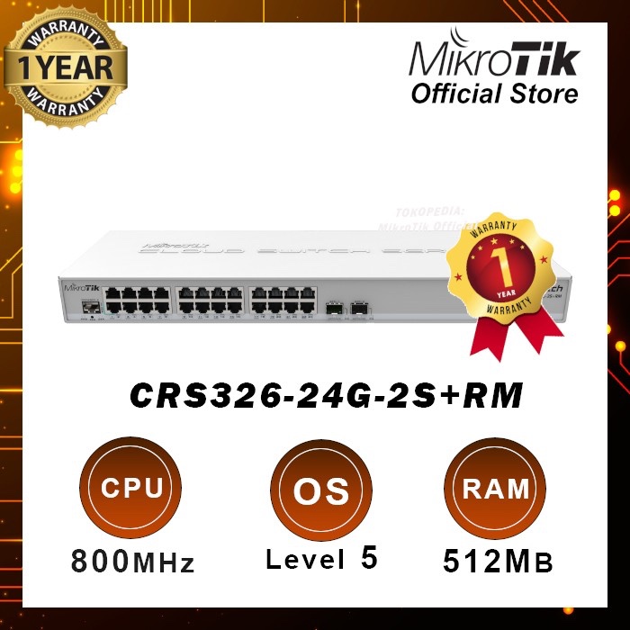 MIKROTIK CRS326-24G-2S+RM