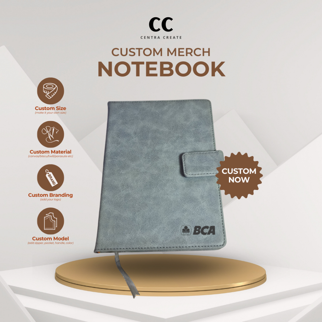 

[CUSTOM] Notebook/Agenda Leather A5 | PR Package, Corporate Gift, Merchandise, Seasonal Hampers