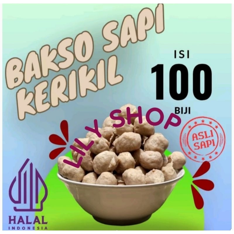 

BAKSO KERIKIL 100 BIJI DAGING SAPI ASLI HALAL TANPA BAHAN PENGAWET