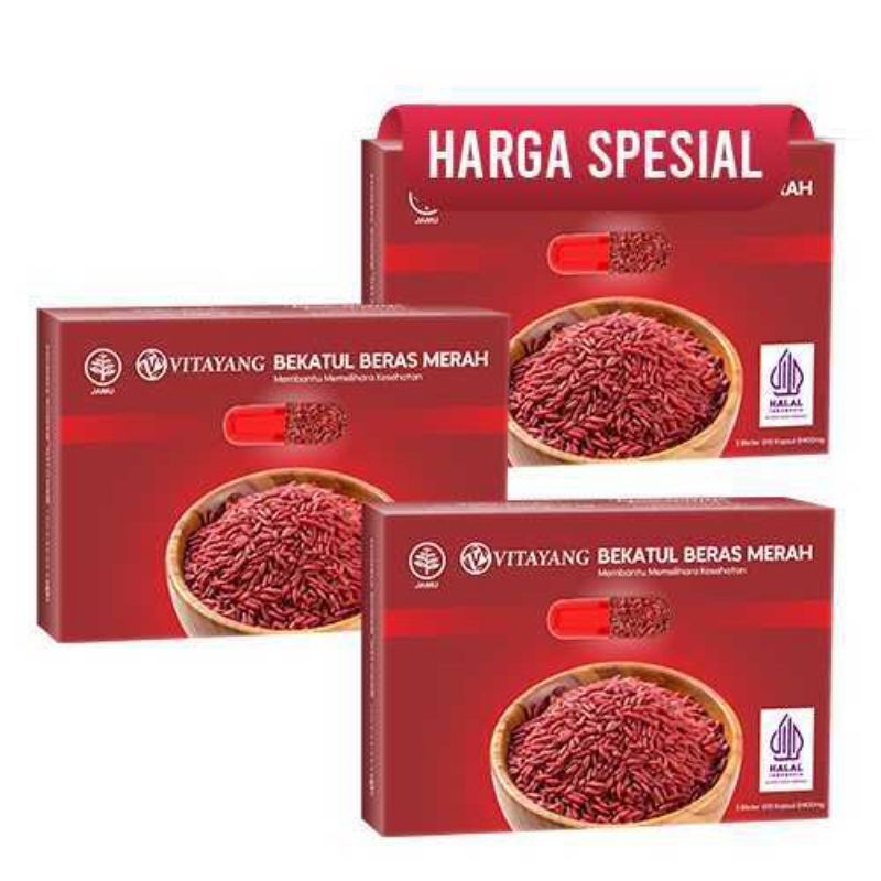 

Promo 3 box Bekatul Beras Merah Atasi Kolesterol &Trigliserid