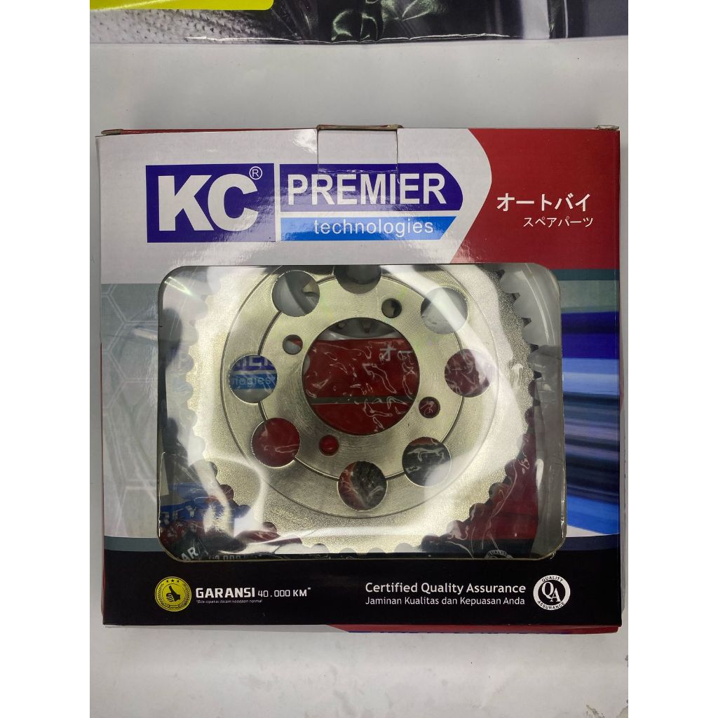 KC Gear Set Girset Grand Legenda Prima Star Rantai Hitam 36T 428H-100L GearSet Honda Grand SSS Model