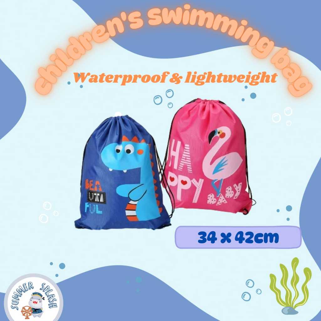 SUMMERSPLASH - Tas Renang Serbaguna Anak Laki dan Perempuan Waterproof Tali