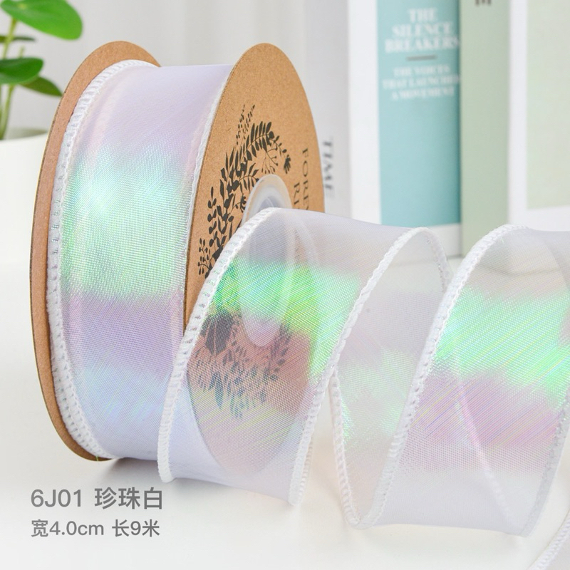 

Pita Hologram Fishtail Ribbon 100% Import GradeA 4cm 9meter