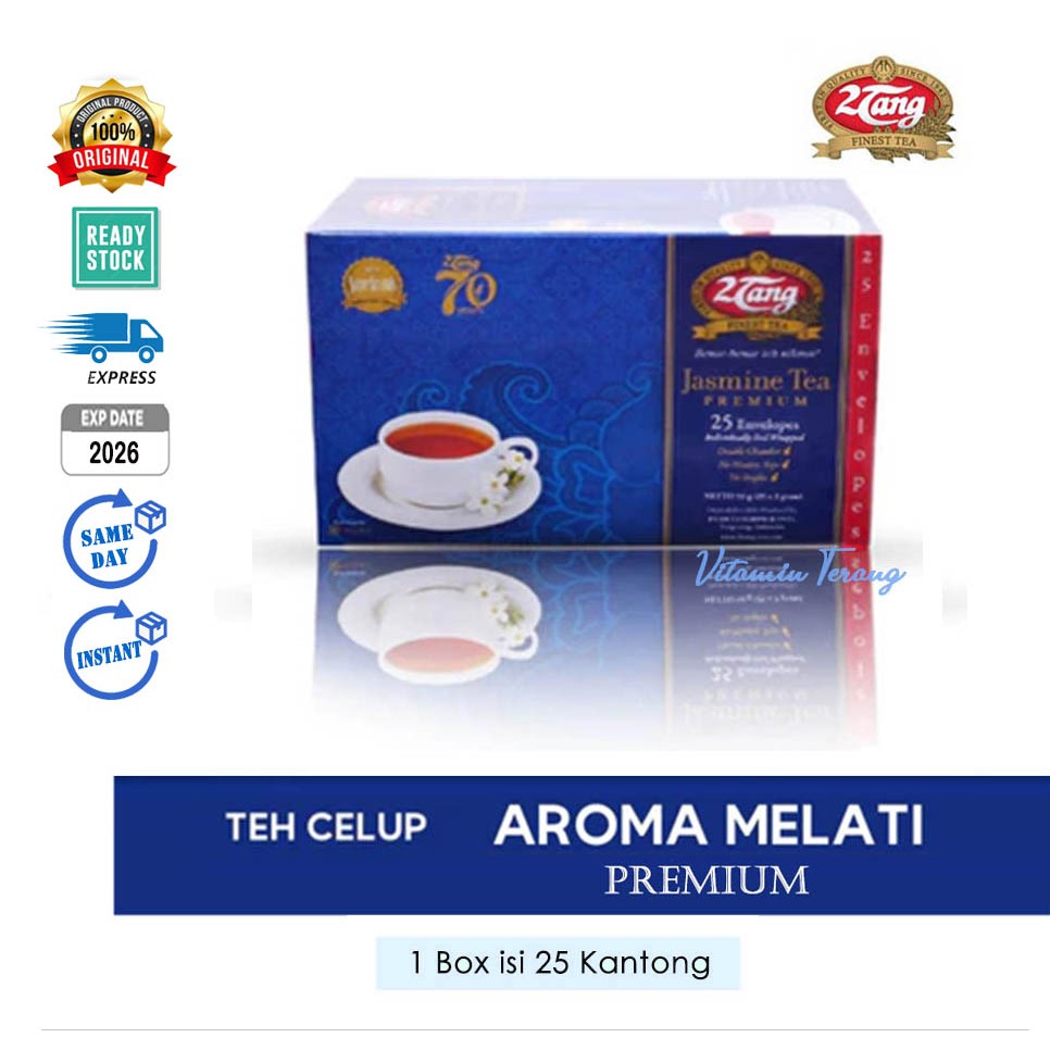 

(Box isi 25) 2Tang Teh Melati PREMIUM / 2 Tang PREMIUM Jasmine Tea