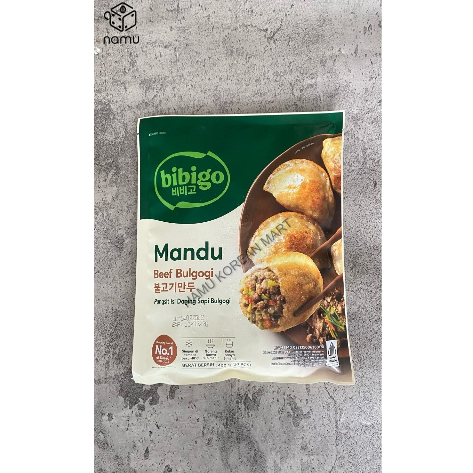 

Bibigo Mandu Beef Bulgogi 400gr / Pangsit Isi Daging Sapi Bulgogi / Pangsit Goreng Korea / Beef Bulgogi Mandu / Mandu Korea
