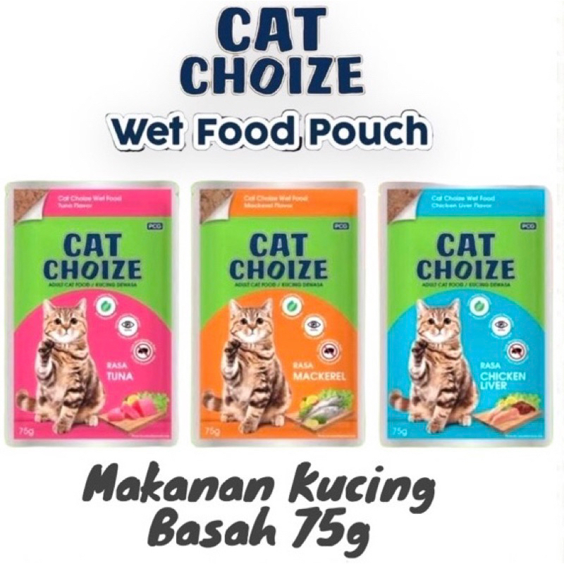 CAT CHOIZE Pouch 75 gr Makanan Kucing Cat Choice Wet Food