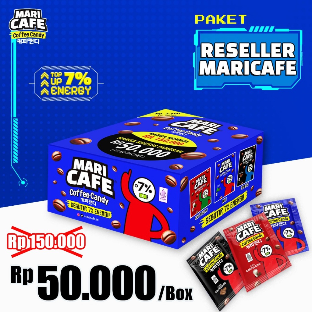 

Paket MariCafe Coffee Candy - Paket Reseller Permen Kopi Dapat 3 Rasa