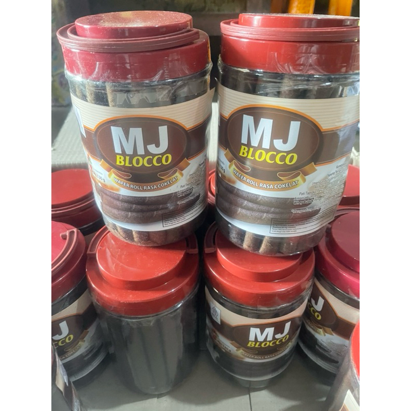 

MJ Blocco wafer roll rasa cokelat 130g