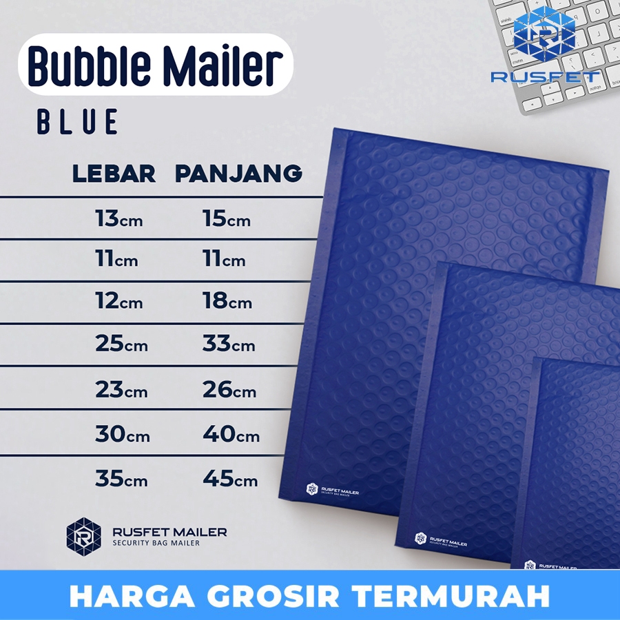 

Amplop Bubble Packaging Online Bubble Mailer Polybubble Blue Electric