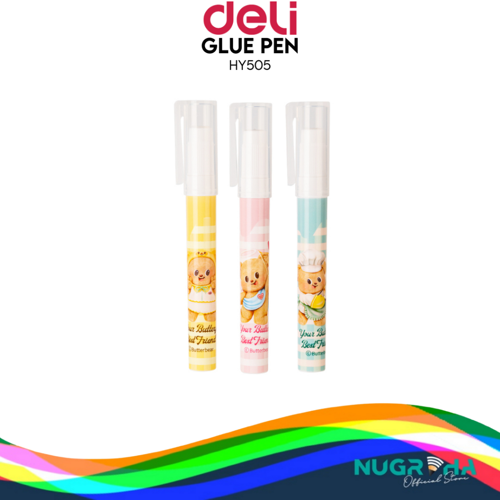 

Deli Glue Stick Lem Batangan Lucu Butterbear HY505