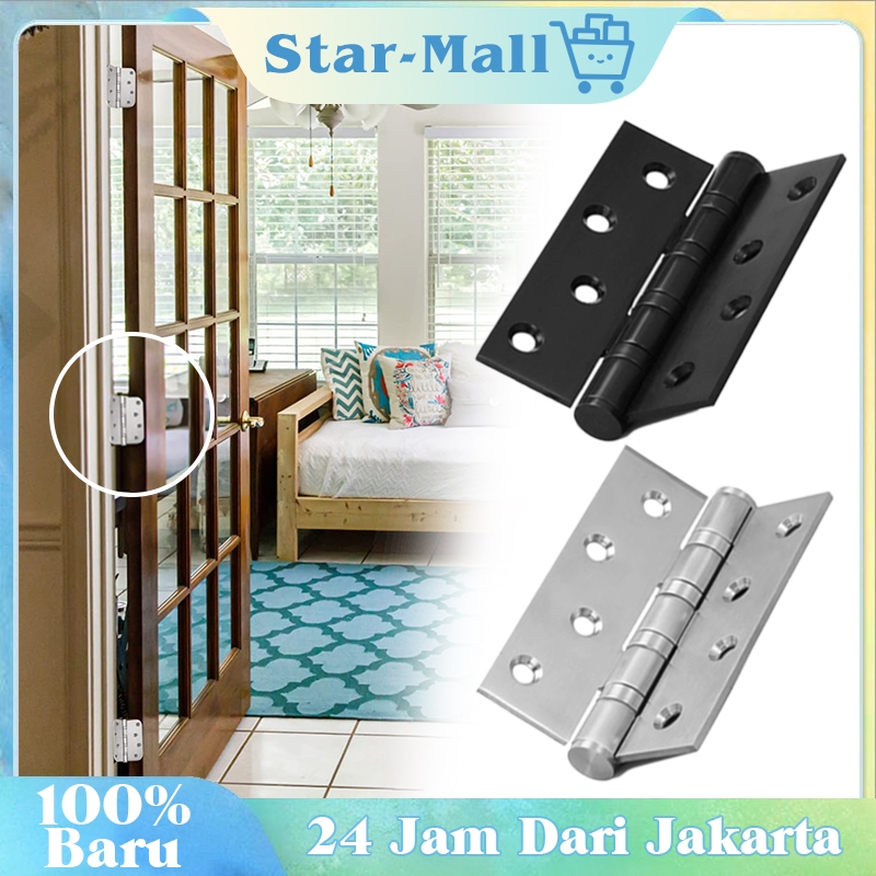 Sepasang Engsel Kupu Kupu 4 Inch Stainless 304 Engsel Cendela Rumah