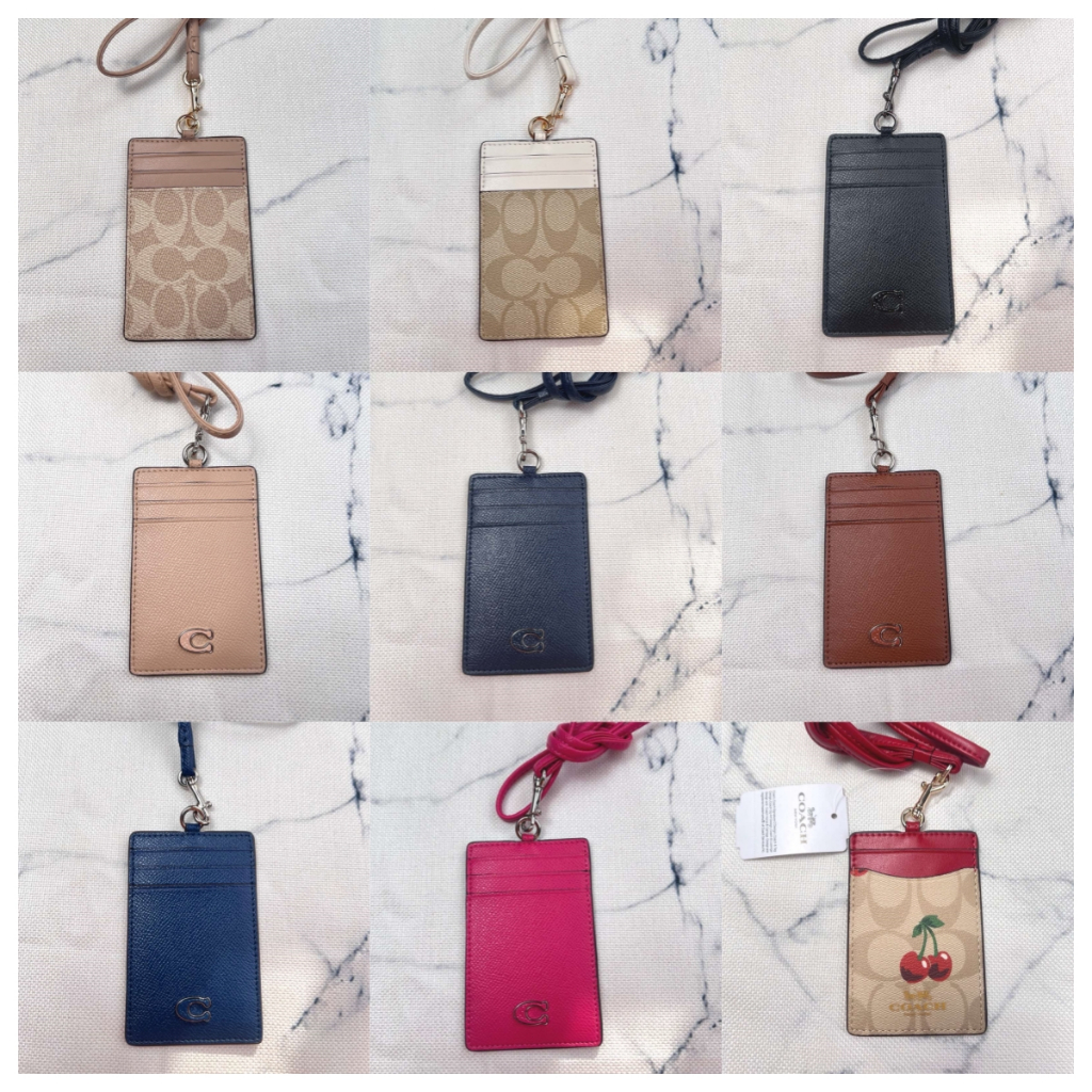 

COACH 3D Metal LOGO Card Holder ID Lanyard Name Tag EG