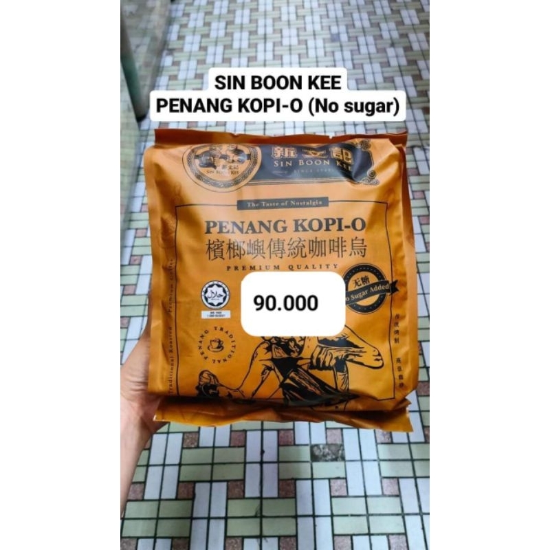 

READY KOPI SIN BON KEE PENANG (NO SUGAR) TANPA GULA