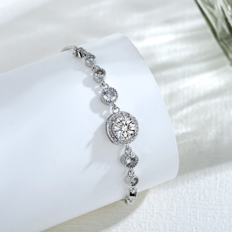 Gelang Serut Titanium Aiti Karat Emas Putih Cewek Gelang Bangle Wanita Berlian Desain Klasik