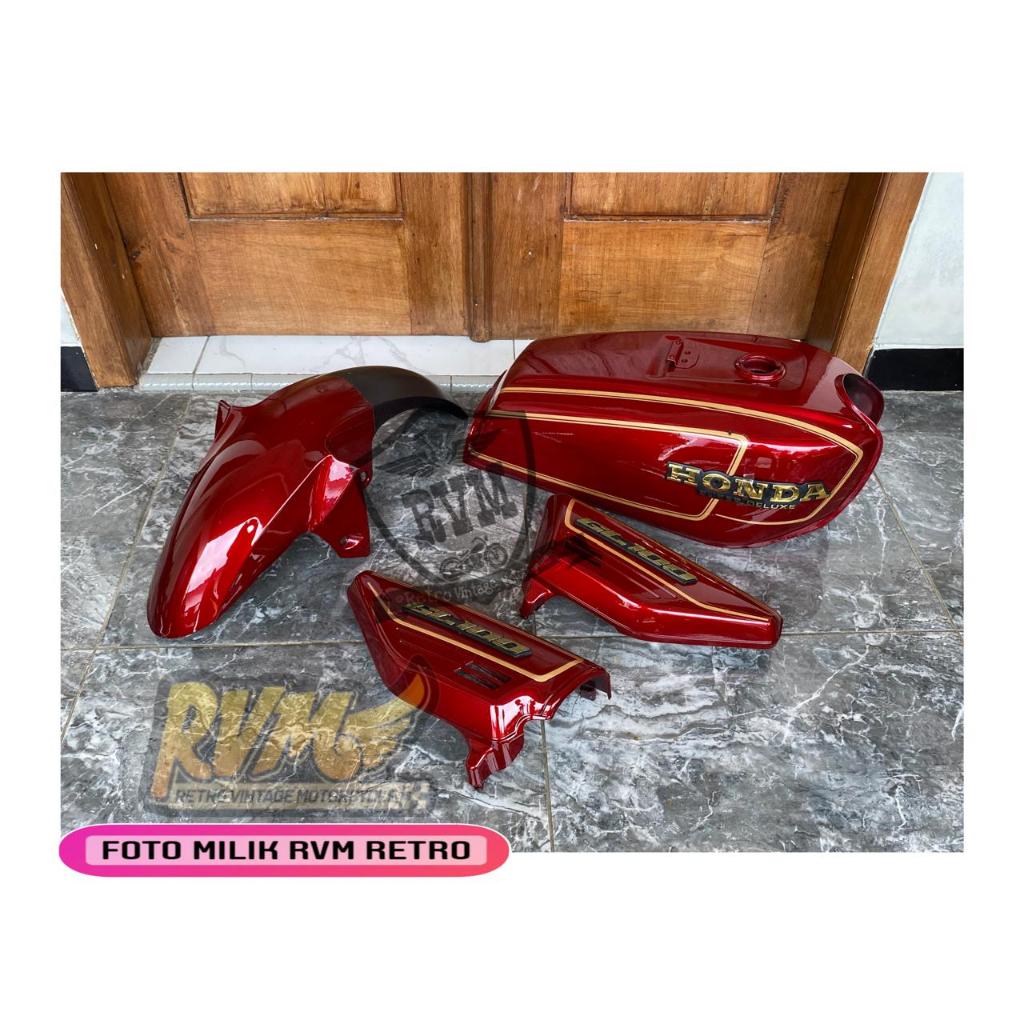 Paket Tangki GL100 Warna Merah Maroon Kualitas Super Tangki GL100