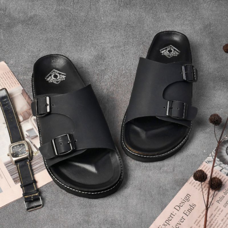 Confident -CRYPTO - sandal pria terbaru sandal trend sandal cowok kekinian