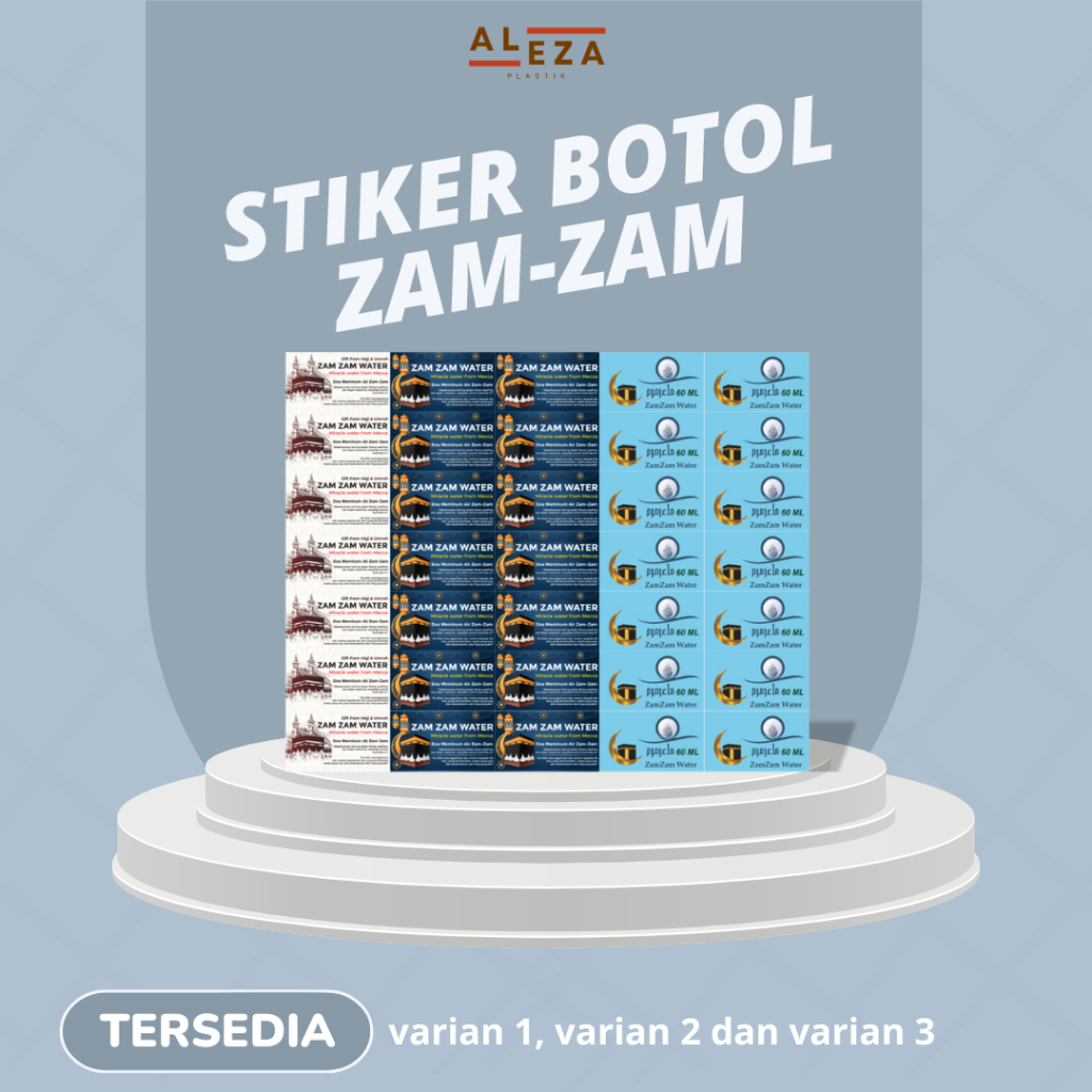 

Stiker Botol Zam Zam/Stiker warna Botol Zam Zam
