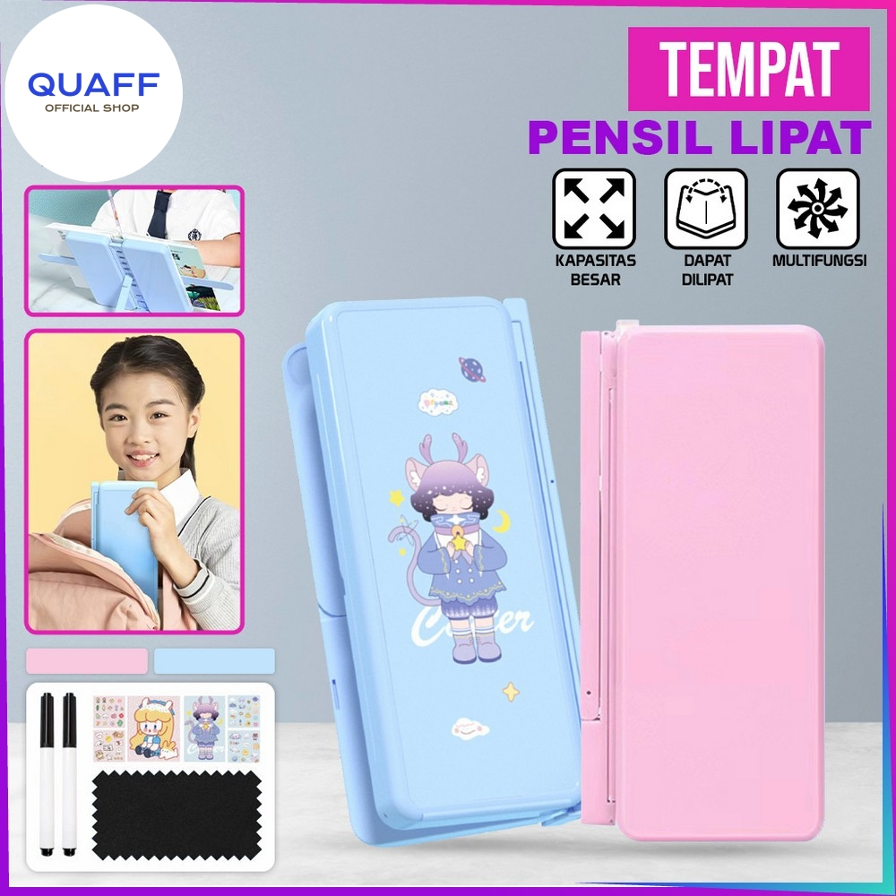 

​Tempat Pensil 2IN1 Multifungsi - Book Holder + Papan Tulis Lipat Praktis untuk Anak Sekolah