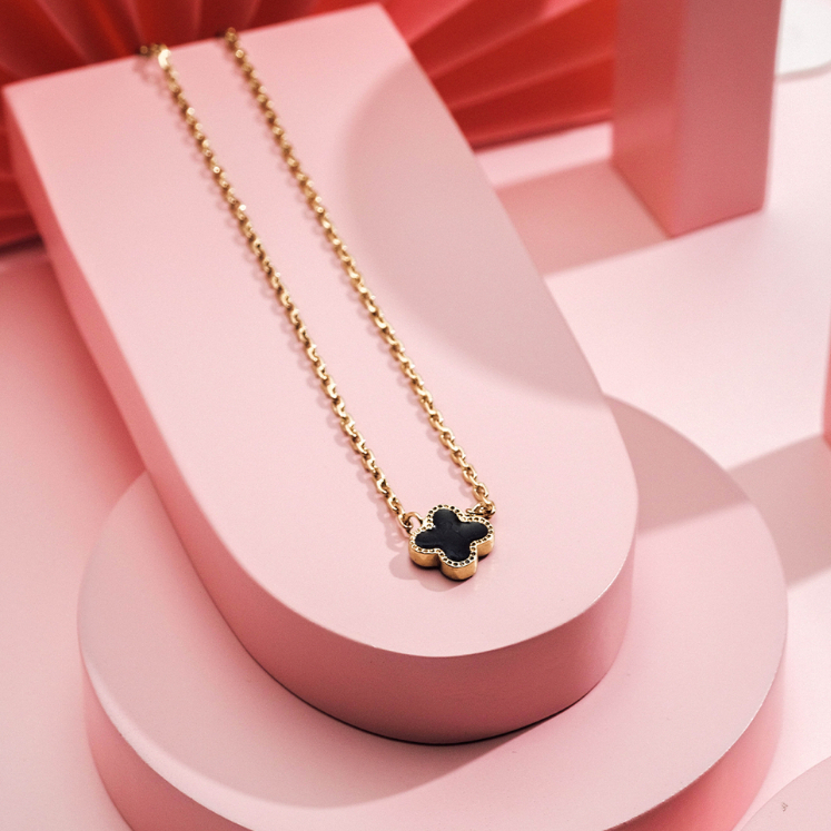 Eka Swasa Kids Kalung Anak Bunga Hitam - Skl0089