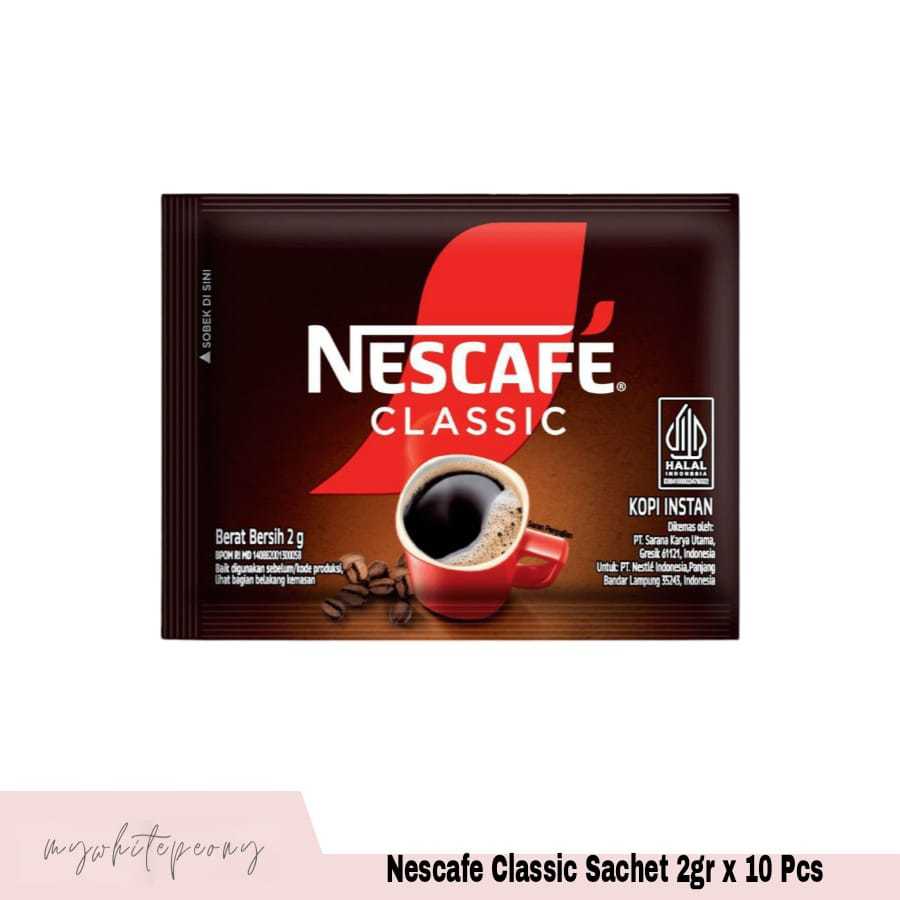 

Nescafe Classic Sachet 2 Gr x 10 pcs