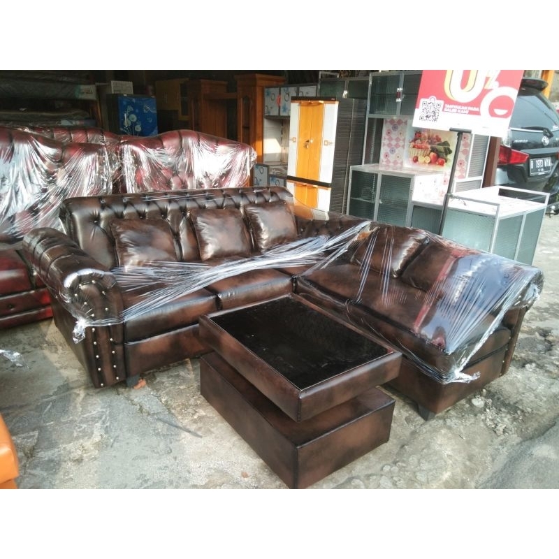 Sofa L Kancing /SOFA tamu L kancing/Sofa tamu L sudut/Sofa L mewah