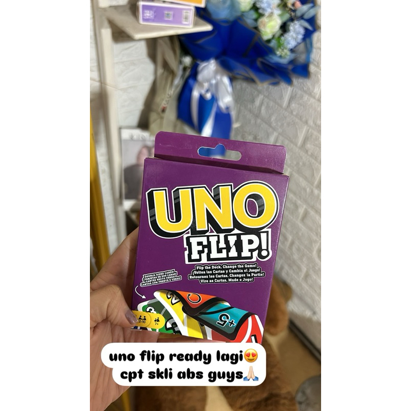 NHIASHOP-UNO-MAINAN KARTU UNO FLIP