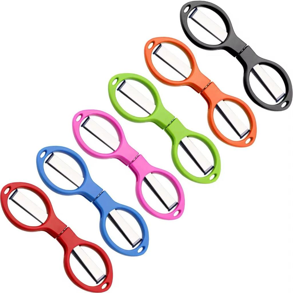

Gunting Lipat Portable Gunting Lipat Mini Travel Scissors Bentuk Kacamata Lucu Serbaguna