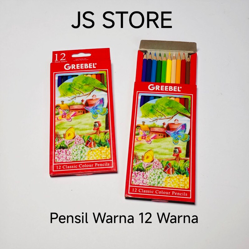 

Pensil Warna GREEBEL 12 Warna Panjang