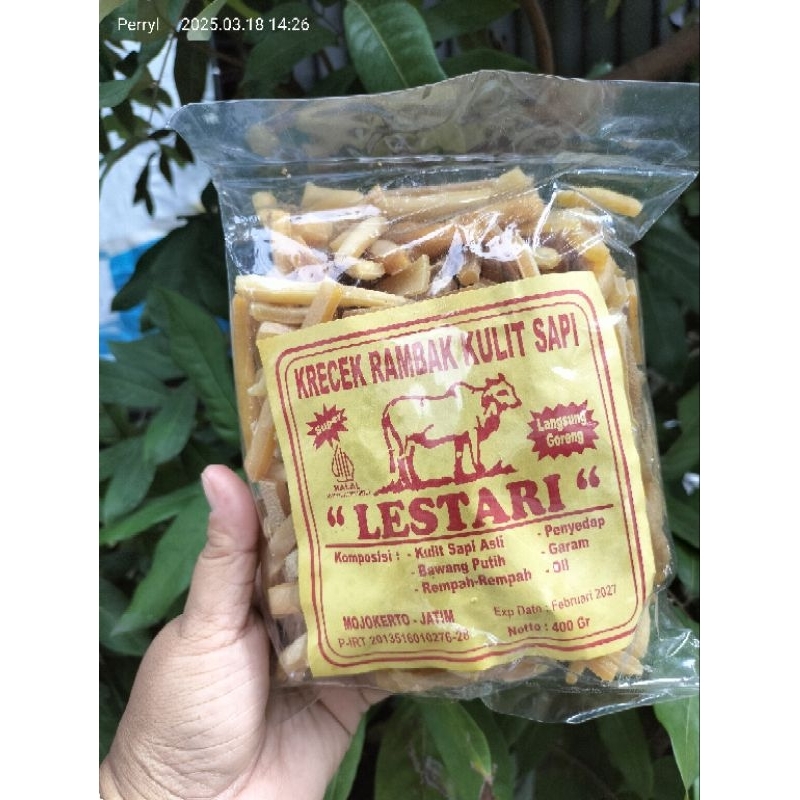 

Rambak Kulit Sapi Lestari 400gr | Rambak Mentah Sapi