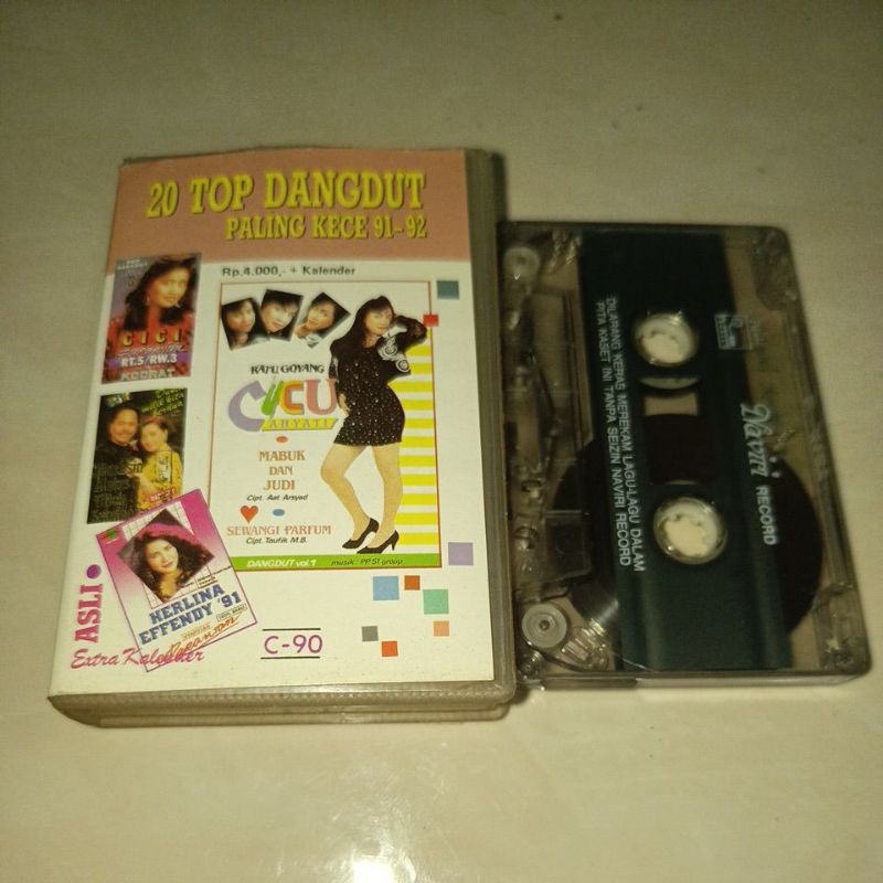 KASET 20 TOP DANGDUT KECE 1991-1992 CUCU CAHYATI CICI PARAMIDA IMAM S ARIFIN HERLINA EFFENDY MUCHSIN