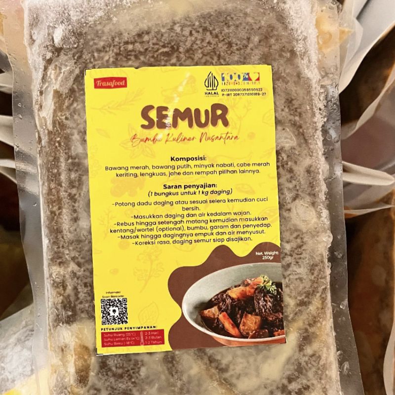 

Bumbu Semur Homemade Tanpa Pengawet Kemasan 1/4 Kg (250 gr)