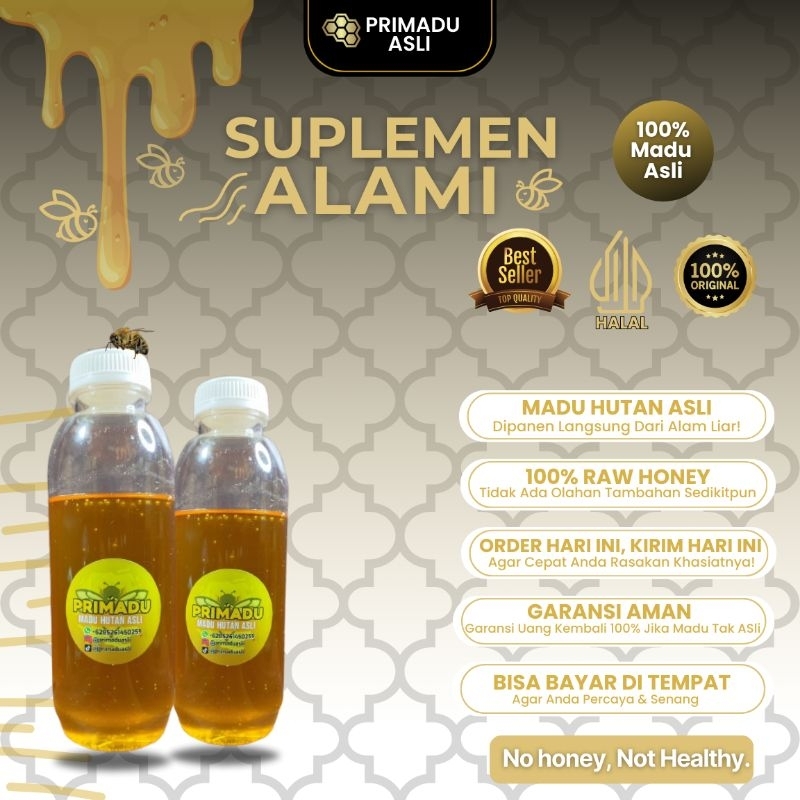

Primadu - Madu Hutan Asli 500ml Tanpa Campuran Ningkatin Imunitas dan Kesuburan Promil Pasutri