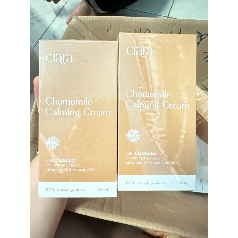ByuSa READY STOK  CIARA CHAMOMILE CALMING CREAM PENGHILANG BEKAS LUKA , GATAL , RUAM