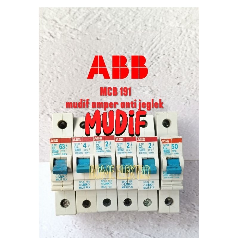 MCB ABB modif 2a rasa 6 anti jeglek