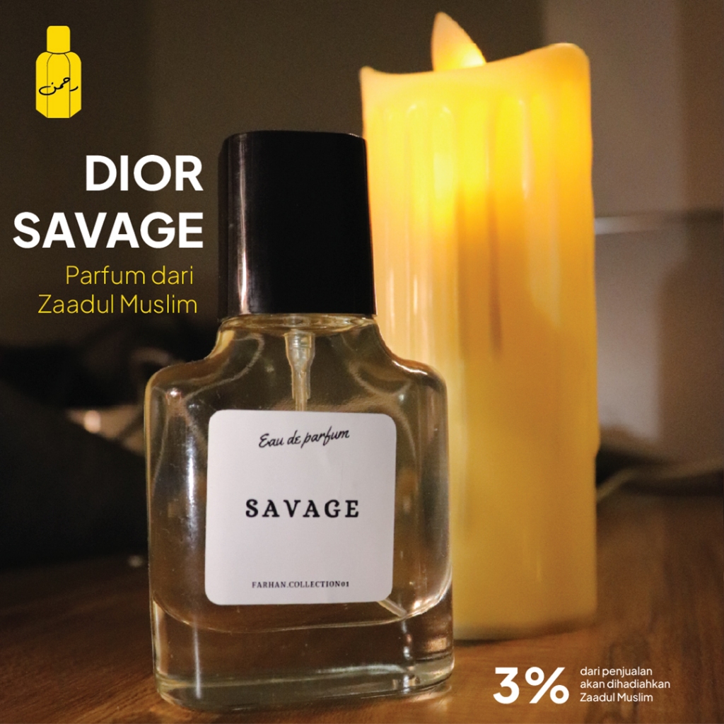 Dior Savage Parfum 30ml dari Zaadul Muslim - Rahman Parfum