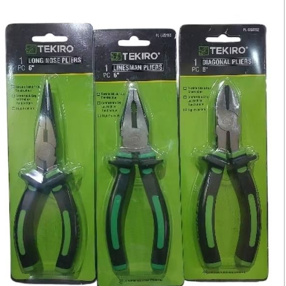 Tekiro Tang Set - Tang Lancip Kombinasi Potong TEKIRO 3pc - Tang Paket 3 Pcs Tekiro