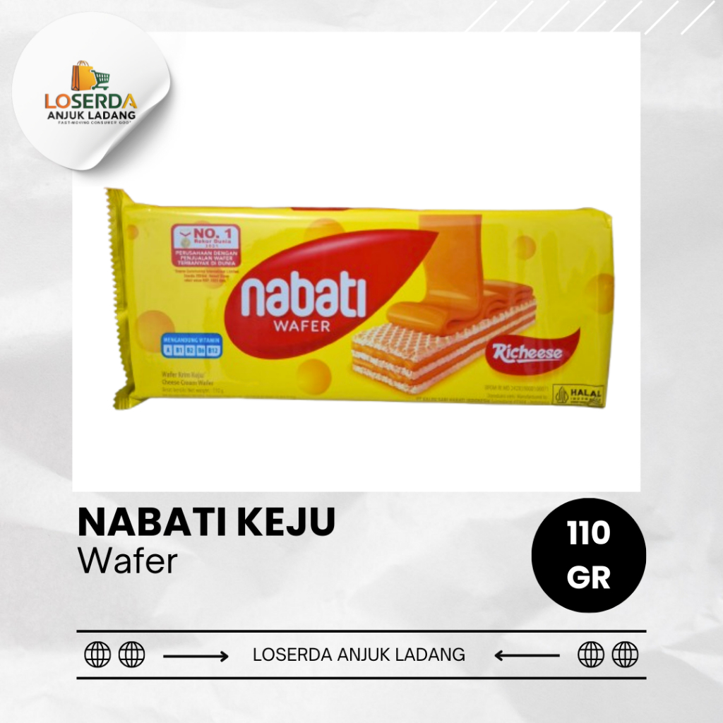 

Wafer Nabati L1 110 Gram Rasa Keju